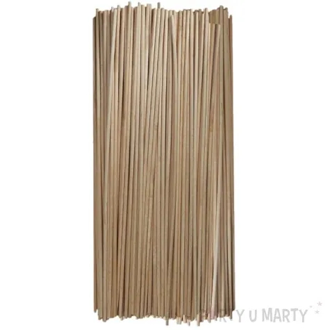 patyczki drewniane okragle naturalne titanum 250 mm 100 szt