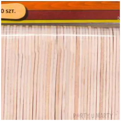 patyczki drewniane plaskie bezbarwne aliga 940 mm 60 szt