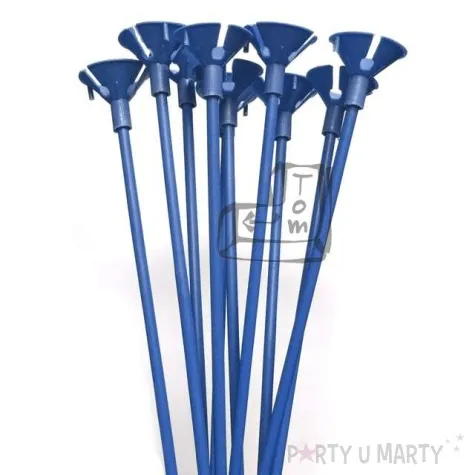 patyczki z zatyczkami 35 cm niebieskie 10 szt