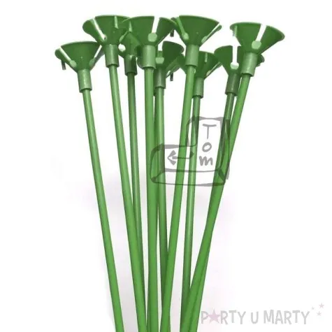 patyczki z zatyczkami 35 cm zielone 10 szt