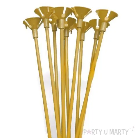 patyczki z zatyczkami 35 cm zolte 10 szt
