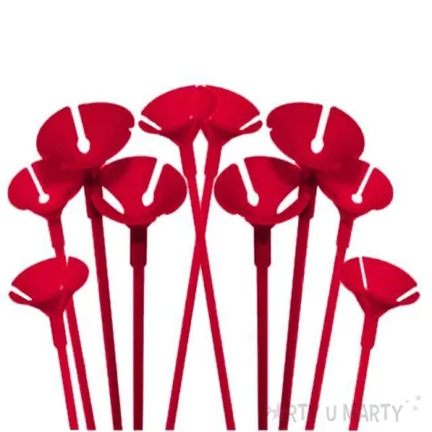 patyczki z zatyczkami 40 cm czerwony folat 10 szt