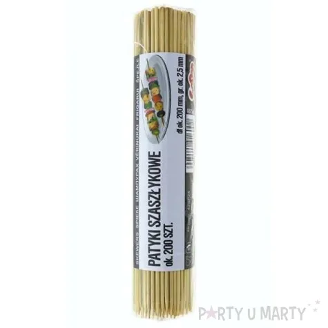 patyki szaszlykowe classic 200 mm 2 5 mm godan 200 szt