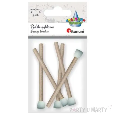 pedzelki gabkowe okragle titanum 10 mm 5 szt