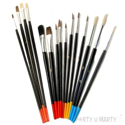 pedzelki szkolne artystyczne mix titanum 15 szt