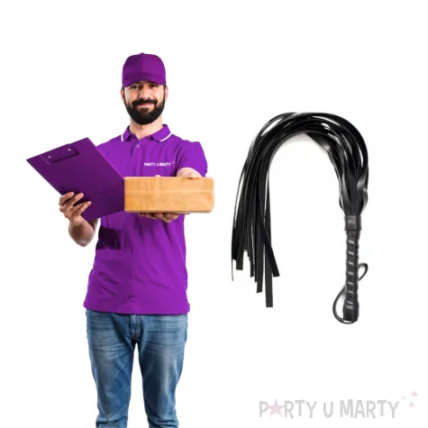 pejcz skorzany czarny kemis 42 cm