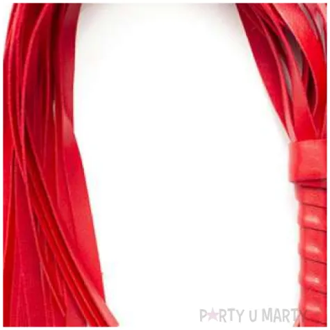 pejcz skorzany czerwony topgift 42 cm