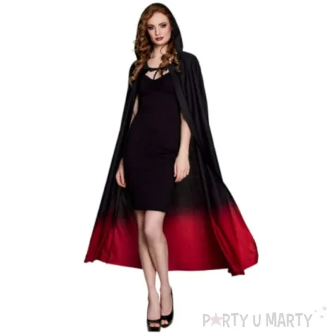 peleryna ombre czerwono czarna boland 170 cm