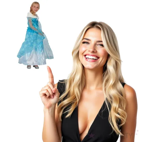 pelerynka dla dzieci ksiezniczka lodu blekitny godan rozm 110 120