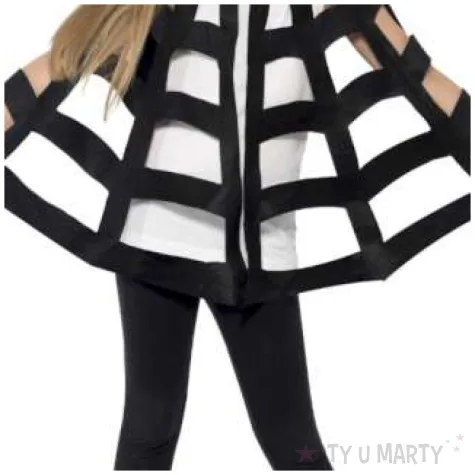 pelerynka dla dzieci pajeczyna czarna smiffys rozm uniw