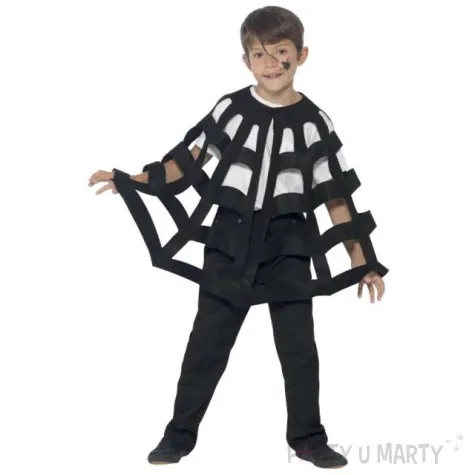 pelerynka dla dzieci pajeczyna czarna smiffys rozm uniw