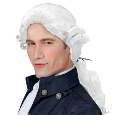 peruka arystokrata barok bialy widmann