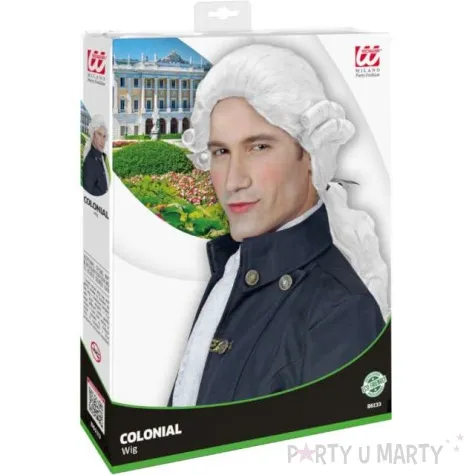 peruka arystokrata barok bialy widmann