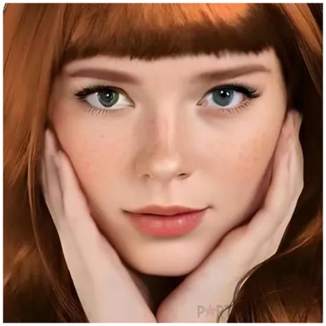 peruka damska na karnawal rude dlugie proste wlosy z grzywka kasztanowe