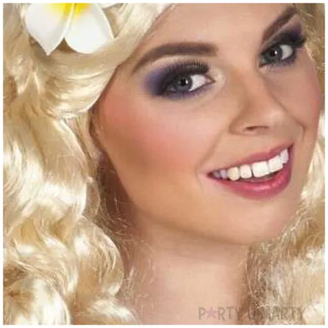 peruka hipiska z kwiatem blond boland