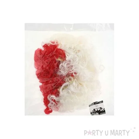 peruka kibica bialo czerwona polska