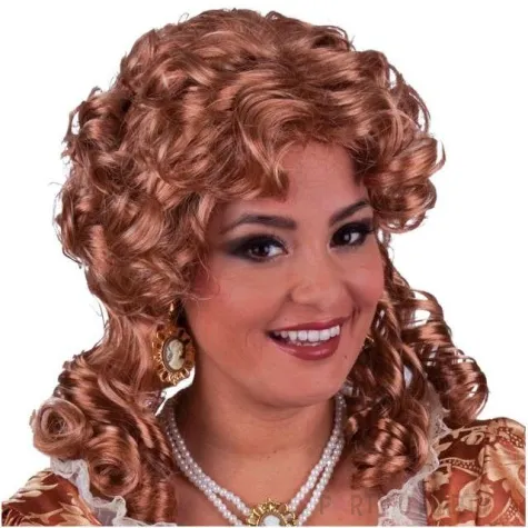 peruka krolowa emma brazowa funny fashion