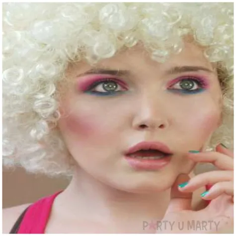 peruka party afro blond