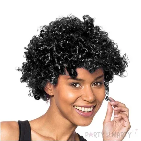 peruka party afro czarna