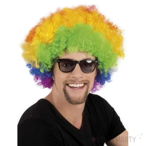 peruka party afro imprezowe kolorowe boland