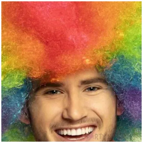 peruka party afro klaun boland