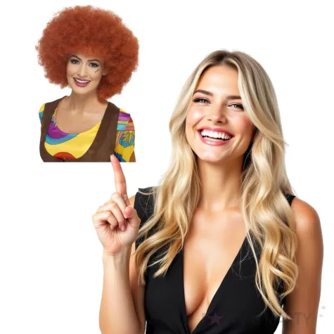 peruka party afro lata 60 ruda smiffys