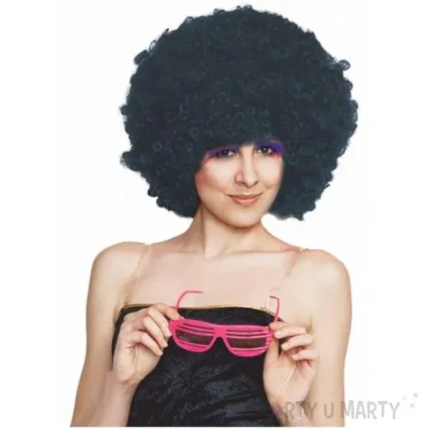 peruka party afro mega czarna