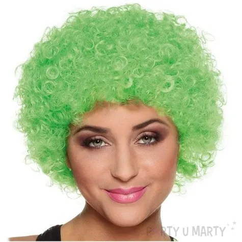 peruka party afro zielona boland
