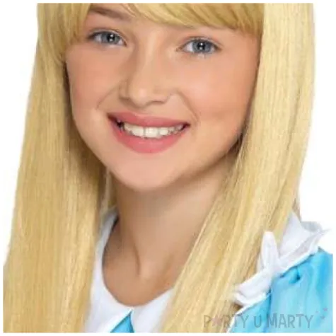 peruka party alicja w krainie czarow blond smiffys