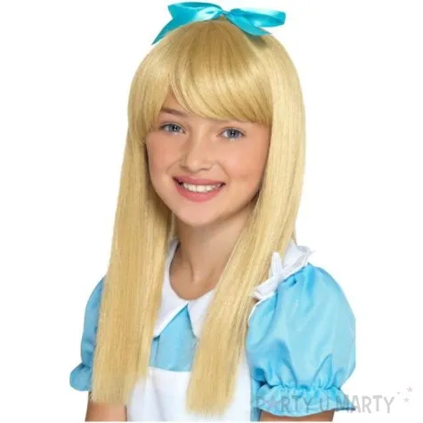 peruka party alicja w krainie czarow blond smiffys