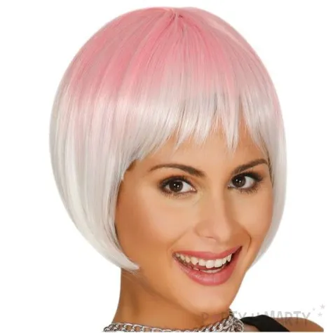 peruka party babe ombre rozowa guirca
