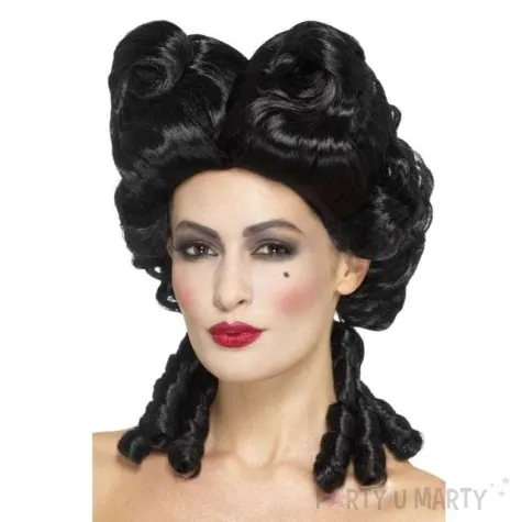 peruka party barok czarna smiffys