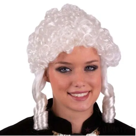 peruka party barokowa dama biala funnyfashion