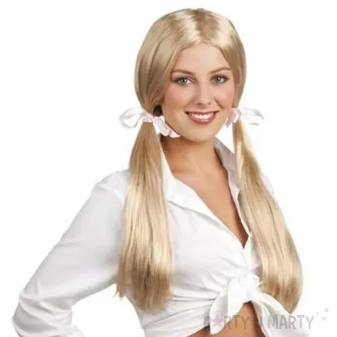 peruka party blond kucyki boland