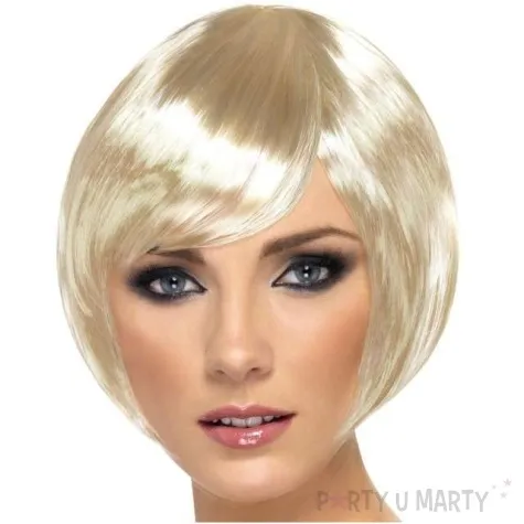peruka party bob babe blond smiffys