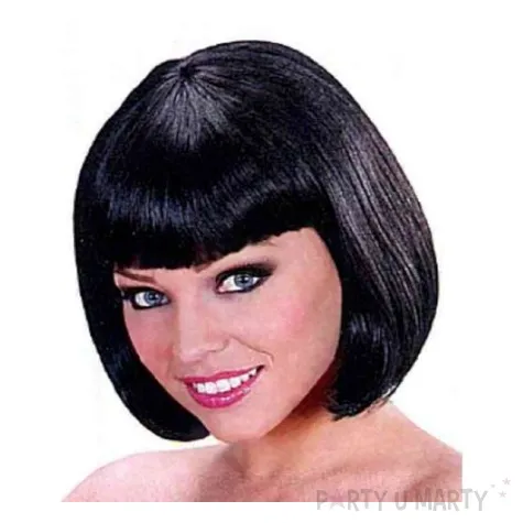 peruka party bob czarna