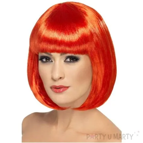 peruka party bob partyrama czerwona smiffys