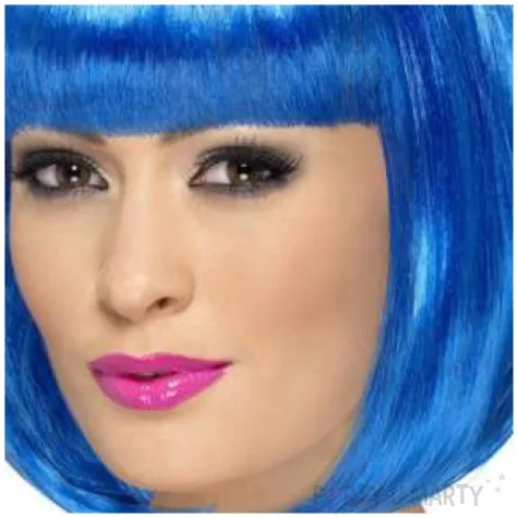 peruka party bob partyrama niebieska smiffys