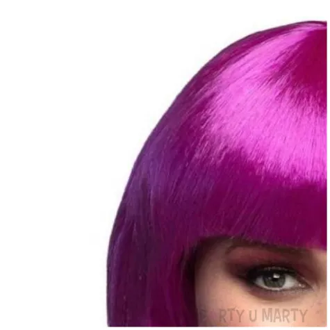 peruka party bob z grzywka fioletowy boland