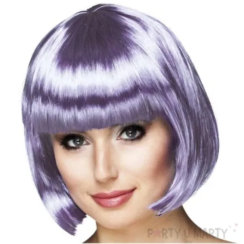 peruka party bob z grzywka liliowy boland