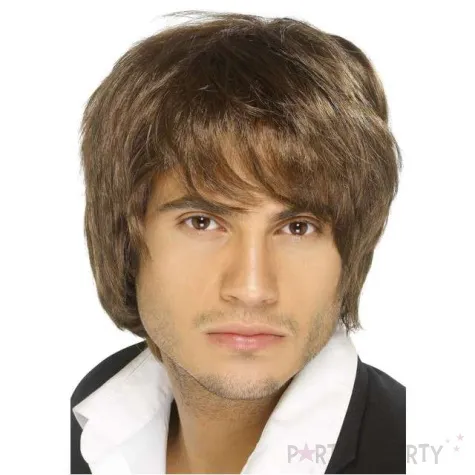 peruka party boy band brazowa smiffys