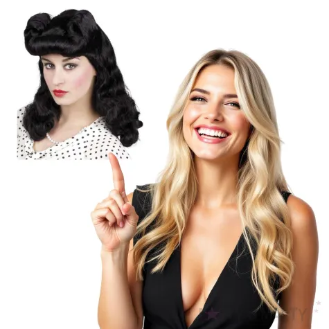peruka party burleska czarna boland
