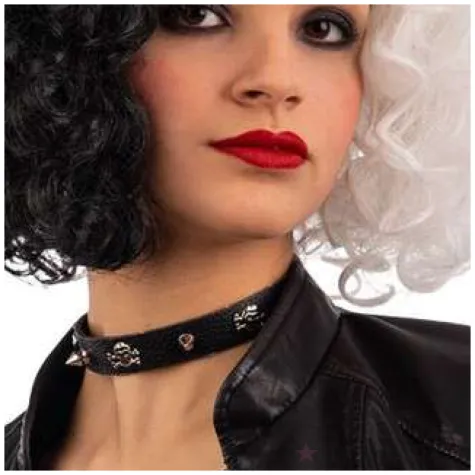 peruka party cruella czarno biala carnival toys