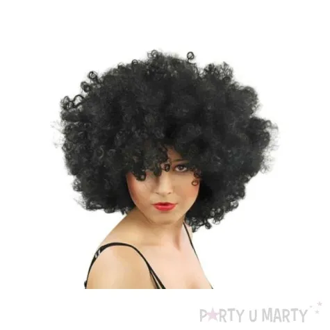 peruka party czarna afro 1 szt