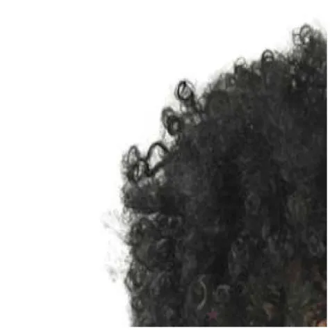 peruka party czarna afro 1 szt