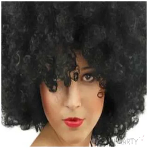 peruka party czarna afro 1 szt