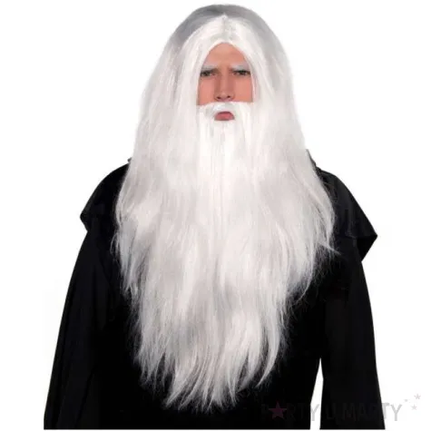 peruka party czarodziej z broda amscan