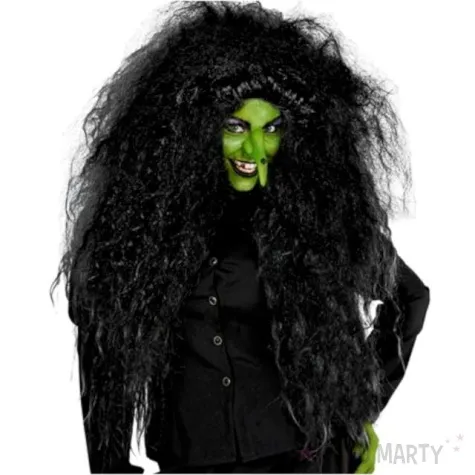 peruka party czarownica rozczochrana czarne widmann