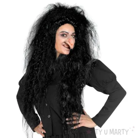 peruka party czarownica rozczochrana czarne widmann