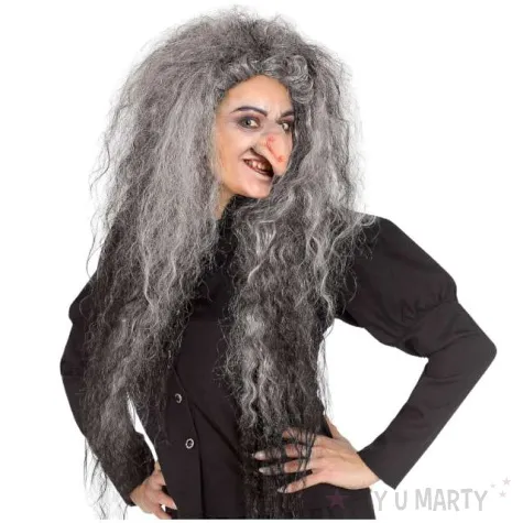 peruka party czarownica rozczochrana siwe widmann